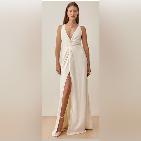 - Reformation Bray dress- Cherry size 10- NWT -$388 - Picture 3 of 11